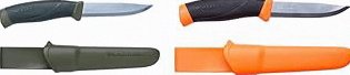 Morakniv Companion Carbon Steel Fixed-Blade Knife with Sheath, 4.1 Inch, Military Green product image