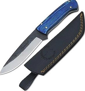 Perkin PK1175 Fixed Blade Hunting Knife with Sheath – 8” Full Tang 1095 Steel Bushcraft Knife, 4.5” Razor Sharp Survival Blade with Wooden Handle for Camping & Hunting product image