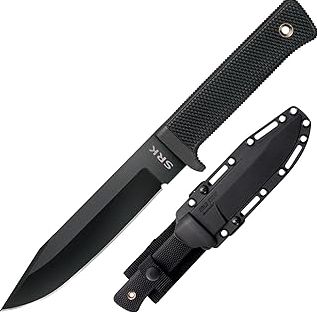 COLD STEEL SRK 6" SK-5 Clip Point Razor-Sharp Blade 4.75" Durable Kray-Ex Handle Tactical Fixed Blade Knife w/Secure-Ex Sheath product image
