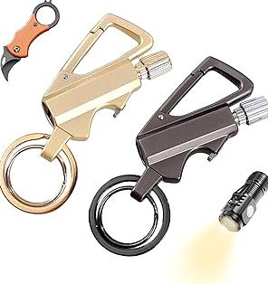 Permanent Match Infinity Lighter with Multitool Keychain Bottle Opener, Reusable Waterproof Match Strike Anywhere, Forever for Outdoor Survival, for Men Women product image