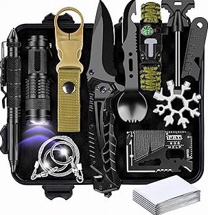 Gifts for Men Him Dad Husband, 28-In-1-Survival Kits, Men's Gifts Survival Gear, Stocking Stuffers for Men Christmas Birthday Gifts, Unique Cool Gadgets Gifts for Camping, Hiking, Hunting product image