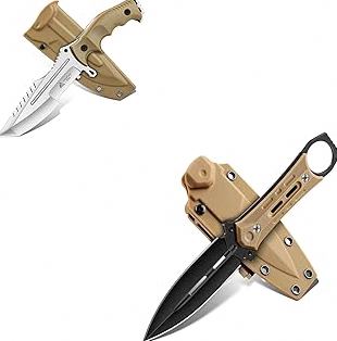 Freelander D2 Steel Survival Knife Bundle With Outdoor Knife with Kydex Sheath product image