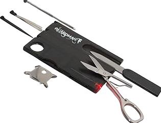 GUARDMAN Tool Survival Knife with LED Light - Fathers Day Gift - Pocket Tool Kit Birthday Stocking Stuffers For Him For Men Dad Gifts product image