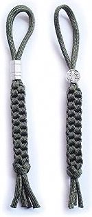Army Green Paracord Braided Knife Lanyard or Replacement Line for Outdoor Survival, Camping, Emergency and Every Day Use.Pack 2 pcs product image