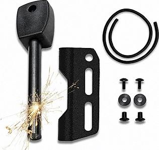 Fire Steel Holder for Kydex Sheath With Fire Starter Kit, Camping Essentials, Survival Kit, Outdoor, Bushcraft, Knife Sheath, Magnesium Flint Fire Starter product image