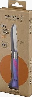 Opinel Outdoor Junior No. 07 Stainless Steel Folding Knife with Safety Rounded Tip, Integrated Whistle, Made in France product image