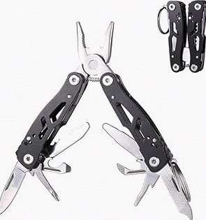 MINI Multitool Pliers, Birthday Christmas Gifts for Men Boyfriend Dad Husband Women, Pocket Knife 14-In-1, Rugged and Practical Portable Computer and Bike Gadgets, Black Camping and Survival Tools product image